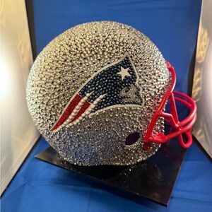 Patriots Crystal-Embellished Helmet